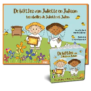 Afbeelding van De bijtjes van Juliette en Juliaan kamishibai vertelplaten + boek