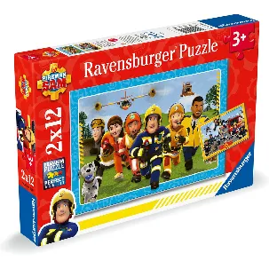 Afbeelding van Ravensburger puzzel Brandweerman Sam - Twee puzzels - 12 stukjes - kinderpuzzel