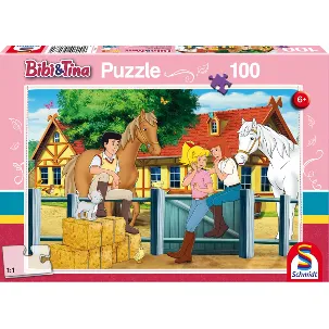 Afbeelding van Schmidt Spiele 56187 puzzel Legpuzzel 100 stuk(s) Boerderij