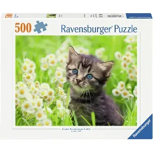 Afbeelding van Ravensburger puzzel Katje in de wei - Legpuzzel - 500 stukjes