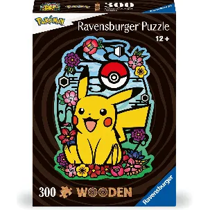 Afbeelding van Ravensburger houten puzzel Pokemon Pikachu - Legpuzzel - 300 stukjes