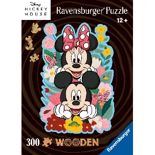 Afbeelding van Ravensburger houten puzzel Disney Mickey & Minnie Mouse - Legpuzzel - 300 stukjes