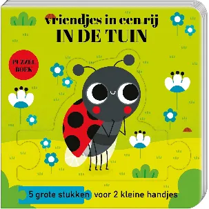 Afbeelding van Puzzelboek vriendjes in een rij - In de tuin