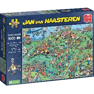 Afbeelding van Jan van Haasteren - Europa's Voetbalkampioen - 1000 stukjes puzzel - Legpuzzel - EK 2024