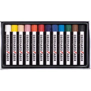 Afbeelding van Eberhard Faber oliepastelkrijt - 11mm - 12 stuks - assorti - EF-522012