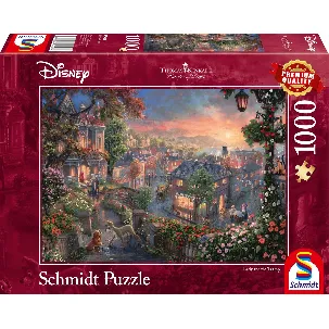 Afbeelding van Schmidt Disney Classics - Lady & The Tramp/ Lady & de Vagebond Puzzel - 1000 stukjes