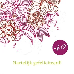 Afbeelding van Hartelijk gefeliciteerd: 40