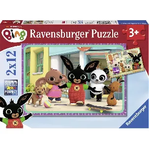 Afbeelding van Ravensburger puzzel Bing Bunny Twee puzzels - 12 stukjes - kinderpuzzel