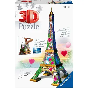 Afbeelding van Ravensburger Eiffeltoren Love Edition - 3D puzzel gebouw - 216 stukjes