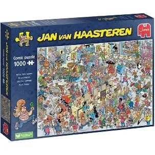 Afbeelding van Jan van Haasteren - Bij de kapper - 1000 stukjes - Legpuzzel