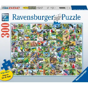 Afbeelding van Ravensburger puzzel 99 delightful birds - Legpuzzel - 300 Large Format stukjes