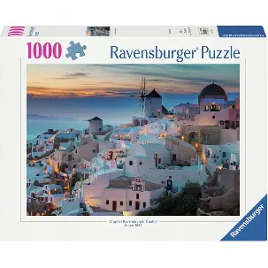 Afbeelding van Ravensburger Legpuzzel Avond in Santorini, 1000st.