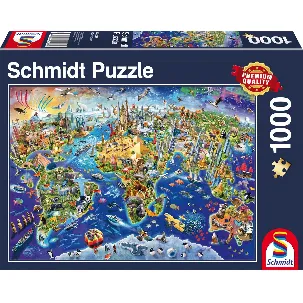 Afbeelding van Ontdek onze wereld, 1000 stukjes Puzzel