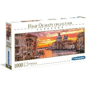 Afbeelding van Clementoni - Puzzel 1000 Stukjes Panorama, The Grand Canal - Venice, Puzzel Voor Volwassenen en Kinderen, 14-99 jaar, 39426