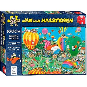 Afbeelding van Jan van Haasteren Hoera! Nijntje 65 Jaar puzzel - 1000 stukjes