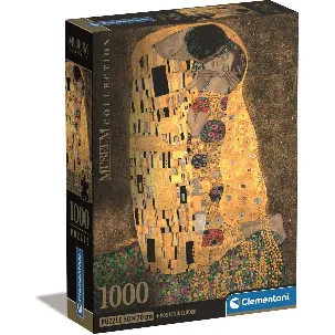 Afbeelding van Clementoni Puzzels voor volwassenen - High Quality Collection - Klimt - Il Bacio, Museum Puzzel 1000 Stukjes, 14-99 jaar - 39790 COMPACT BOX