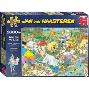 Afbeelding van Jan van Haasteren Kamperen in het Bos puzzel - 2000 stukjes