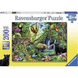 Afbeelding van Ravensburger puzzel Dieren in de jungle - Legpuzzel - 200 stukjes