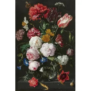 Afbeelding van Rubye® Diamond Painting Volwassenen - Diamond Painting Kinderen - Diamond Painting Pakket Volledig - Bloemen in Vaas - 30x40cm