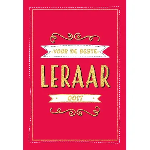 Afbeelding van Cadeauboeken - Voor de beste leraar ooit - Cadeauboeken