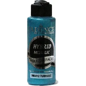 Afbeelding van Acrylverf - Metallic - Turquoise - Cadence Hybrid Metallic - 120 ml