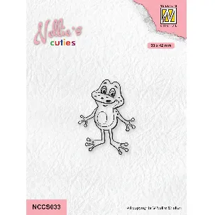 Afbeelding van NCCS033 - Nellie Snellen Clear Stamp Frog 3 - stempel transparant - clearstamp kikker - beterschap