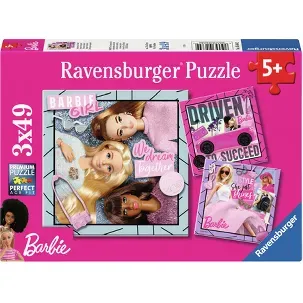 Afbeelding van Ravensburger puzzel Barbie - Legpuzzel - 3x49 stukjes