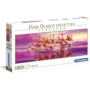 Afbeelding van Clementoni Legpuzzel - High Quality Puzzel Collectie - Flamingo - 1000 stukjes, puzzel volwassenen