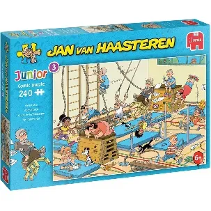 Afbeelding van Jan van Haasteren Junior Apenkooien kinderpuzzel - 240 stukjes - Puzzel