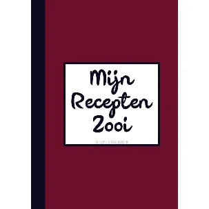 Afbeelding van Grappig Cadeau voor Mannen, Vriend, Vrouwen, Vriendin - Recepten Invulboek / Receptenboek - Mijn Recepten Zooi