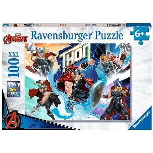 Afbeelding van Ravensburger puzzel Marvel Thor - Legpuzzel - 100 XXL stukjes Puzzels voor kinderen