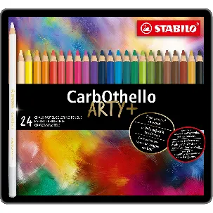 Afbeelding van STABILO CarbOthello - Kalkpastel Kleurpotloden - Metalen Etui Met 24 Kleuren