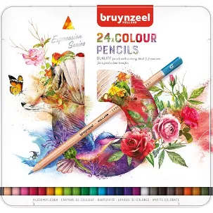 Afbeelding van Bruynzeel Expression aquarelpotloden blik 24