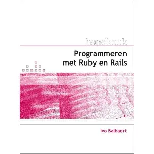 Afbeelding van Handboek Programmeren Met Ruby On Rails