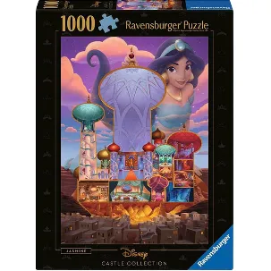 Afbeelding van Disney Kastelen Aladdin Jasmine Puzzel (1000 stukken)