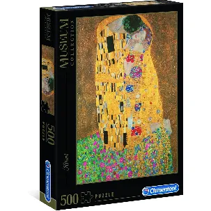 Afbeelding van Clementoni - Museum Puzzel Collectie - Klimt, Der Kuss - 500 stukjes, puzzel volwassenen