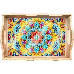 Afbeelding van Adorzy Diamond Painting Dienblad Mandala – Diamond Painting Volwassenen – Diamond Painting Volledig Pakket - DIY Pakket