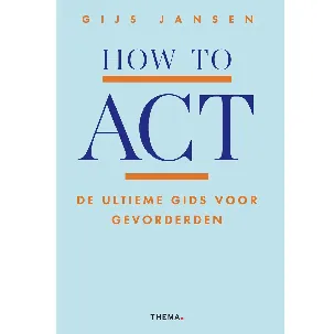 Afbeelding van How to ACT