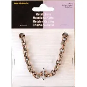 Afbeelding van Metalen Ketting koperkleur 1 mtr. Art: 11809-9409