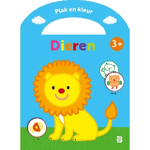 Afbeelding van Stickerkoffertjes 1 - Plak en kleur Dieren 3+