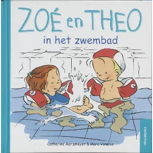 Afbeelding van Zoe En Theo In Het Zwembad