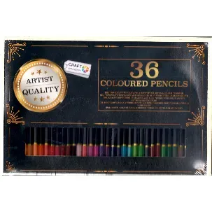 Afbeelding van 36 gekleurde topkwaliteit potloden craft set