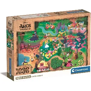 Afbeelding van Clementoni Disney Alice in Wonderland Legpuzzel - 1000 stukjes - 70x50 cm - Voor Volwassenen en Kinderen vanaf 14 jaar