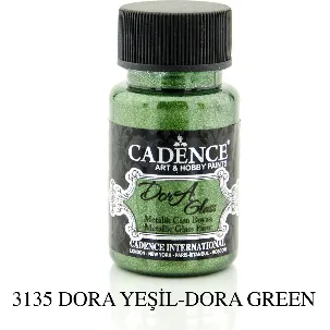 Afbeelding van Cadence Dora Glas & Porselein verf Metallic Dora groen 01 013 3135 0050 50 ml