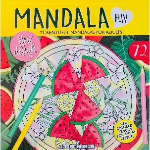 Afbeelding van Mandala - ''Meloen'' - Kleurboek voor volwassen - Mandalas - 72 kleurplaten - Kleurboek voor volwassenen - Kleurboeken