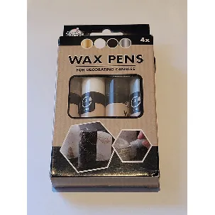 Afbeelding van Craft Universe - Wax Pens (4 kleuren) Kaarswas