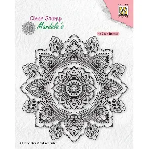 Afbeelding van CSMAN002 Clear Stamp Nellie Snellen - Stempel Mandala zonnebloem - Sunflower