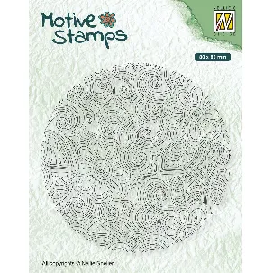 Afbeelding van TXCS012 Texture Clear Stamps Flower Power - Nellie Snellen stempel - motive stamps rond