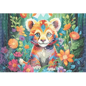 Afbeelding van Adorzy Diamond Painting Placemat Tijger – 42,5cm x 29,5 cm - Diamond Painting Volwassenen – Diamond Painting Volledig Pakket