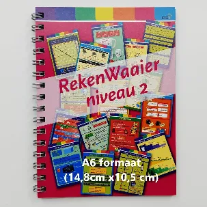 Afbeelding van Rekenwaaier niveau 2 [1F]-[tafels]-[metriek]-[inhoud]-[gewicht]-[oppervlakte]-[lengte]-[snelheid]-[procent]-[omrekentabel]